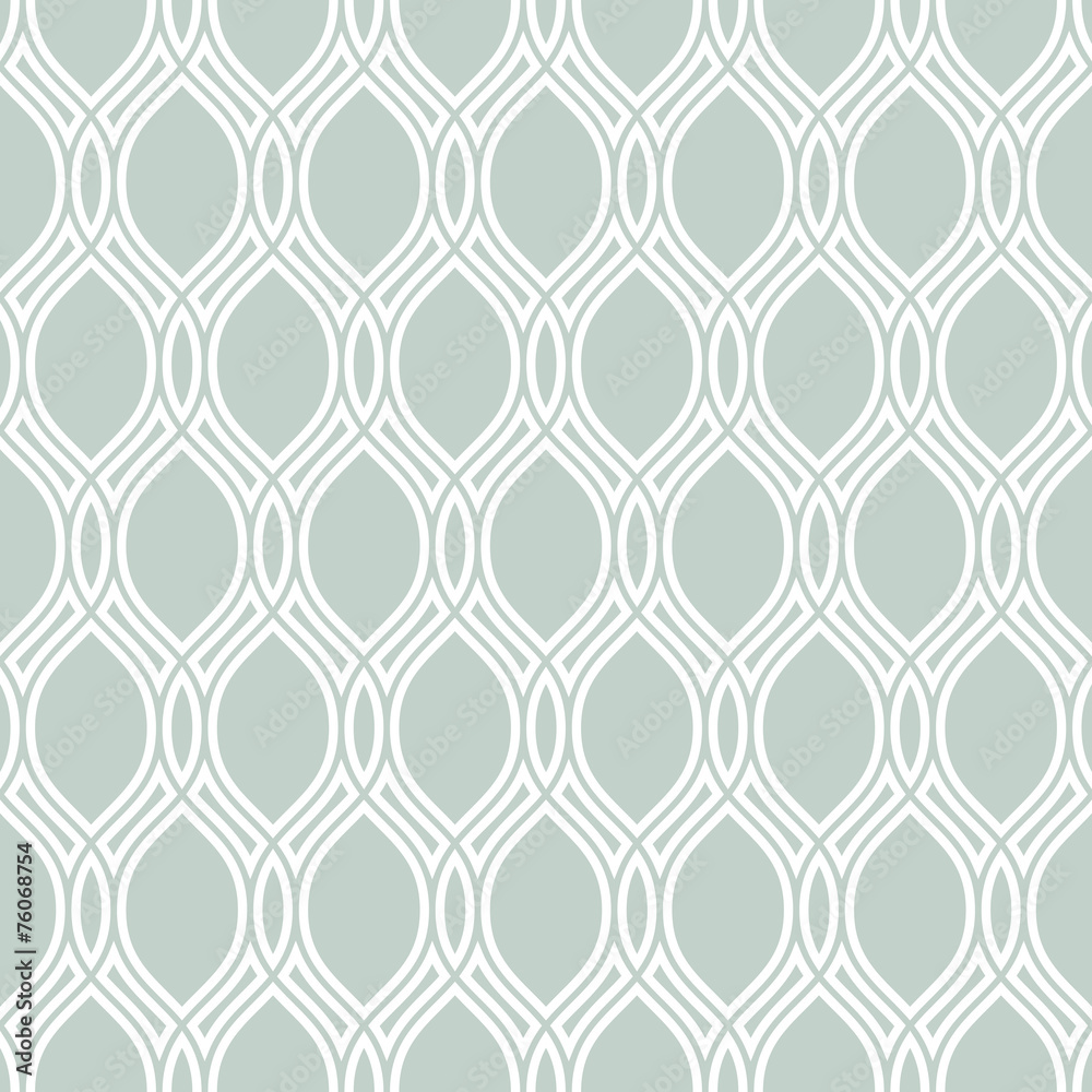 Naklejka premium Geometric Abstract Seamless Vector Pattern. Blue and White