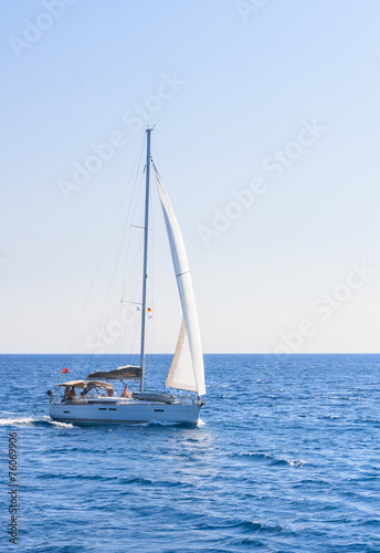 Yacht. Seascape. Greece