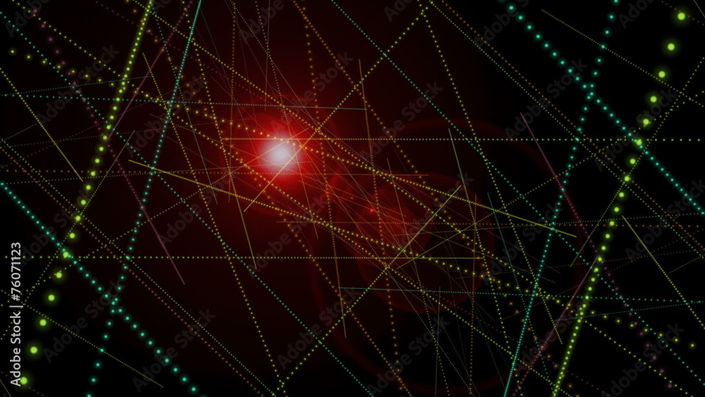 futuristic animation – particle object and lights – loop HD futuristic animation – particle object and lights – loop HD