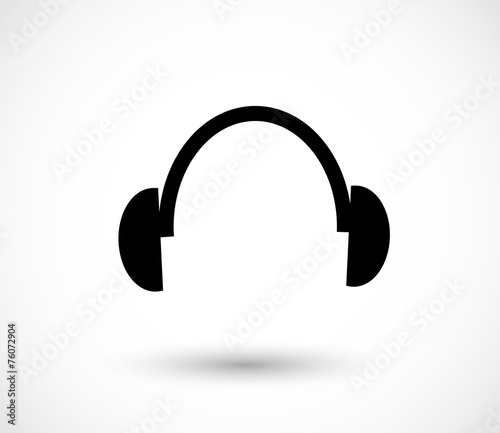 Headphones icon vector