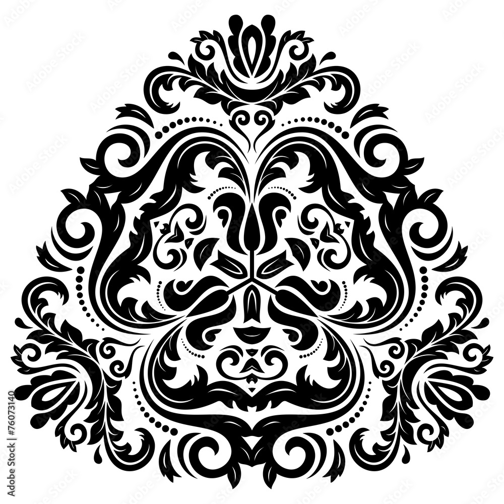 Orient Vector Pattern. Abstract Ornament. Black and white colors Orient Vector Pattern. Abstract Ornament. Black and white colors