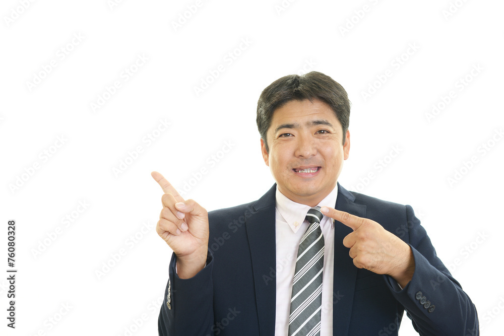 笑顔のビジネスマン