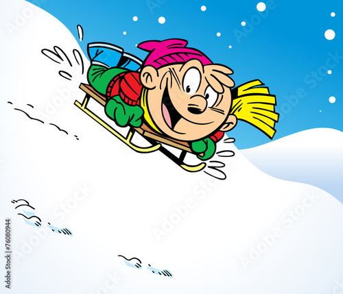 sledging from the hill
