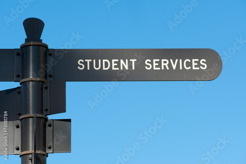 Student services sign at San Diego State University