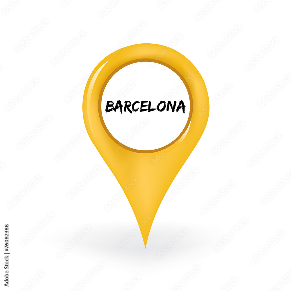 Naklejka premium Location Barcelona