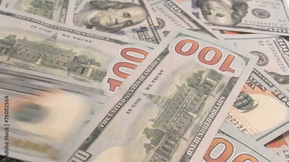 new One hundred dollars pile as background. new One hundred dollars pile as background.