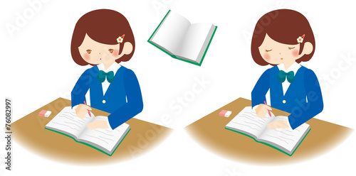 勉強中の学生