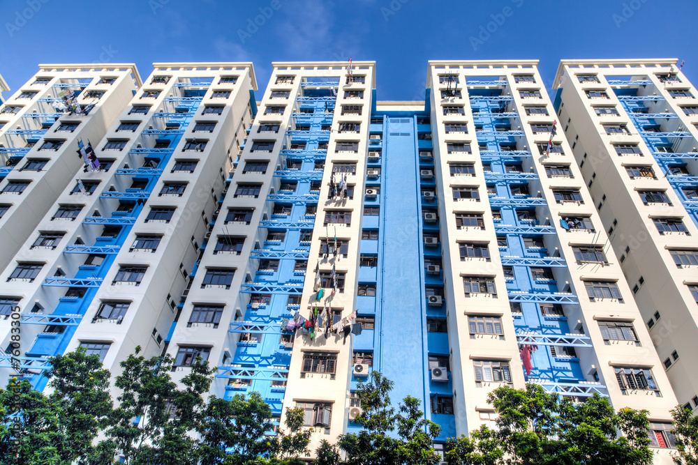 Naklejka premium Singapore Public Housing Estate