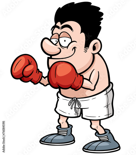 Vector illustration of Cartoon Boxer