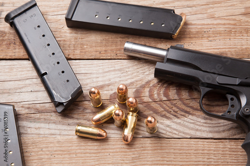 Pistol with Clips
