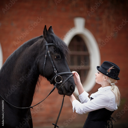 Girl and horse © Azaliya (Elya Vatel)