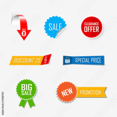 Banner offer flat elements ...