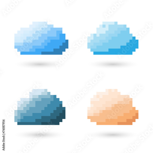Cloud Pixel Concept.