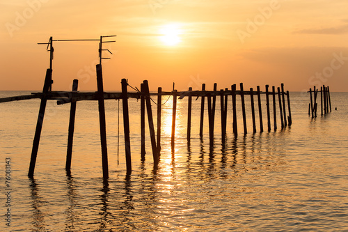 sunset Phangnga Thailand