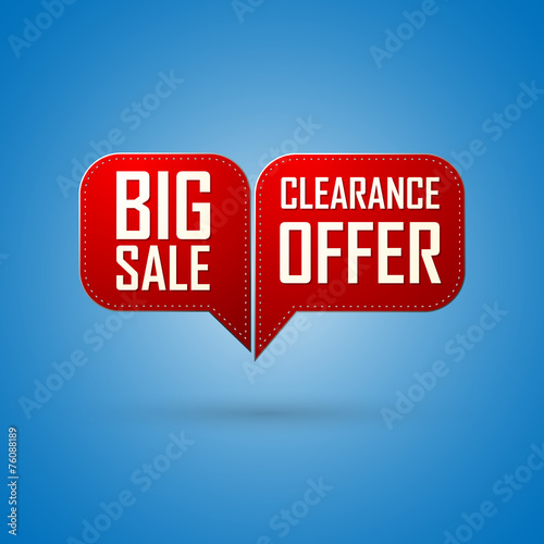 Red bubble Sale offer and big sale design