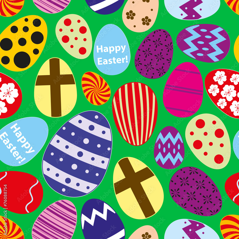 various color Easter eggs design seamless pattern eps10 various color Easter eggs design seamless pattern eps10