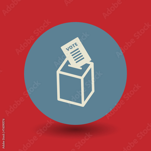 Voting box symbol, vector