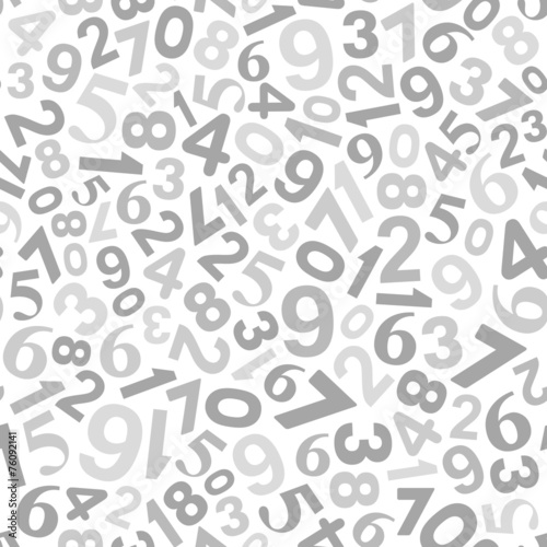 Abstract Background with Numbers. Vector