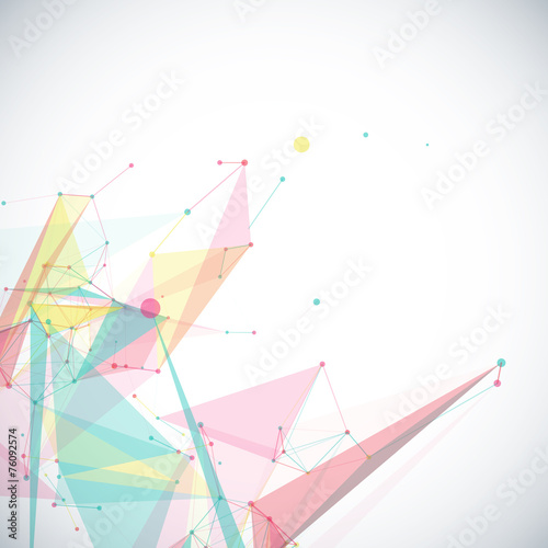 Vector geometric background with polygonal abstract shapes,