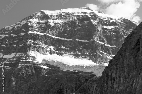 Canadian landscape with Mount Edith Cavell. Jasper. Alberta. Can photo