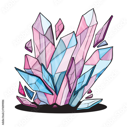 beautiful crystal stones for design