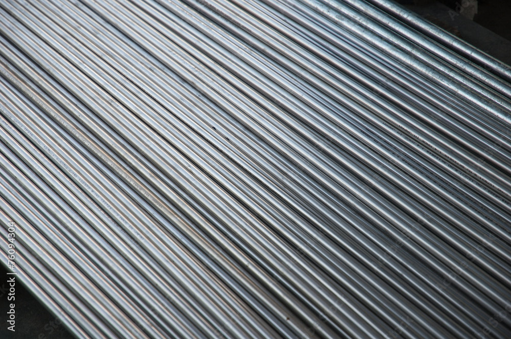 Fototapeta premium Stainless steel pipe in factory