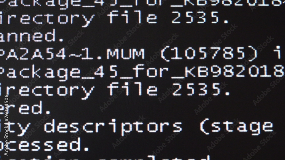 Failure, failure of the computer. A system restart. 4K. Failure, failure of the computer. A system restart. 4K.