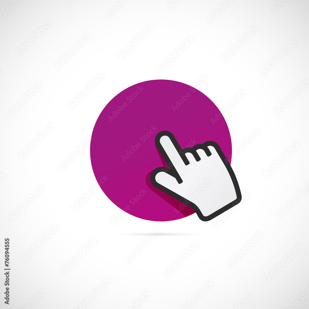 Obraz premium curseur main-clic