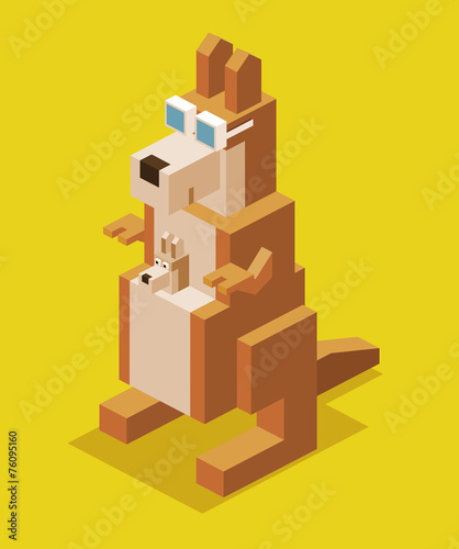 Kangaroo 3D Pixelate