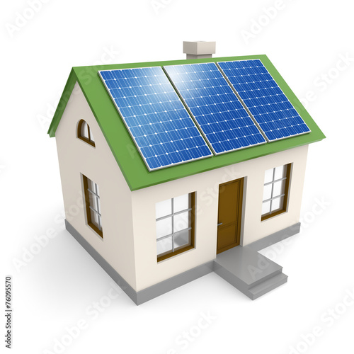 House with solar panels