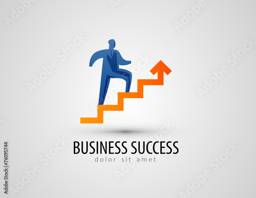 business vector logo design template. success or progress icon. © ~ Bitter ~