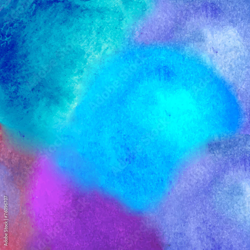 colorful watercolor stain with aquarelle paint blotch