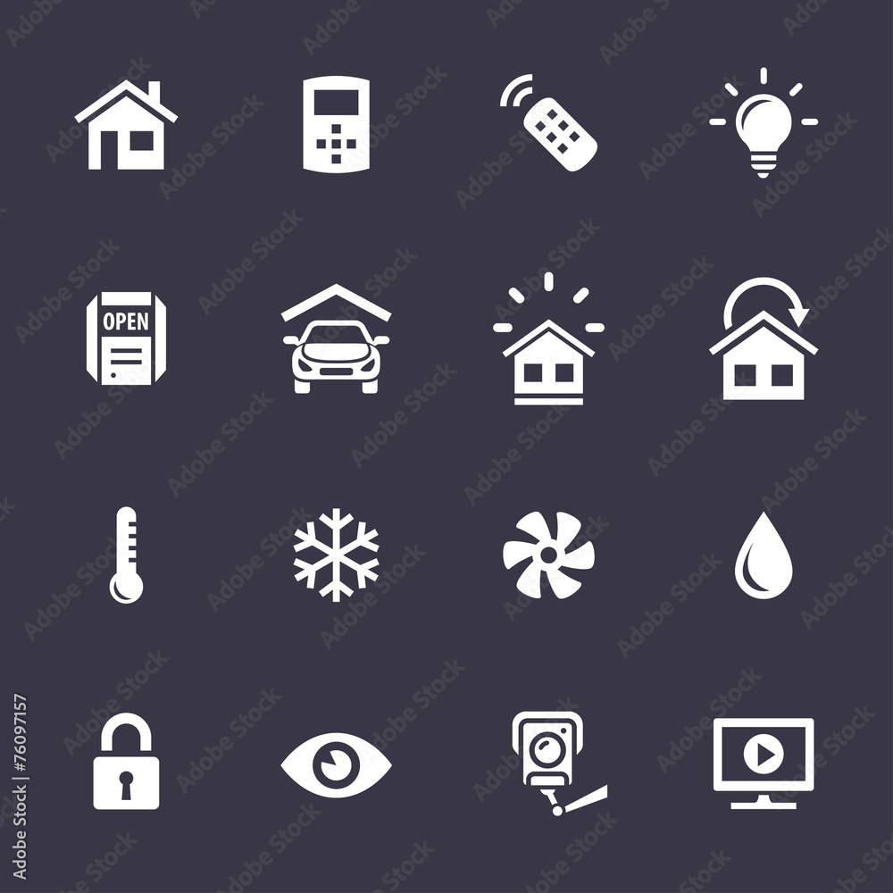 Home Automation Control Systems Icons Home Automation Control Systems Icons