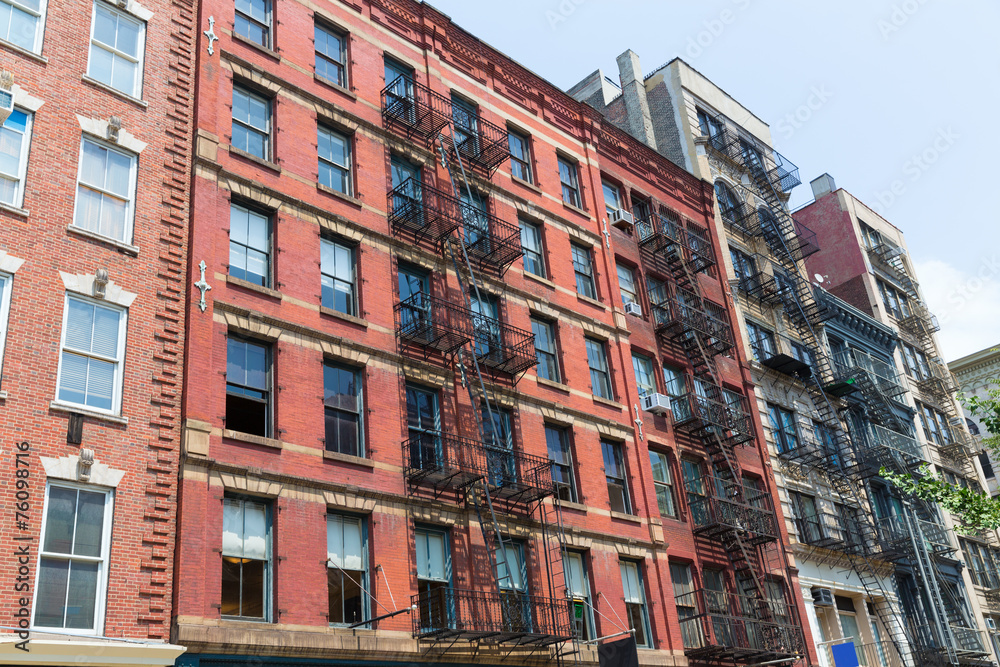 Fototapeta premium Soho building facades in Manhattan New York City