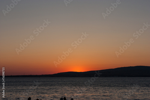 Black sea Sunset in gelenzik city © 445017