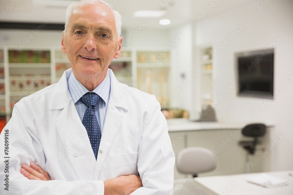 Science professor smiling at camera Science professor smiling at camera
