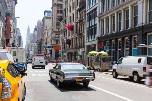 Soho street traffic in Manhattan New York City US © lunamarina