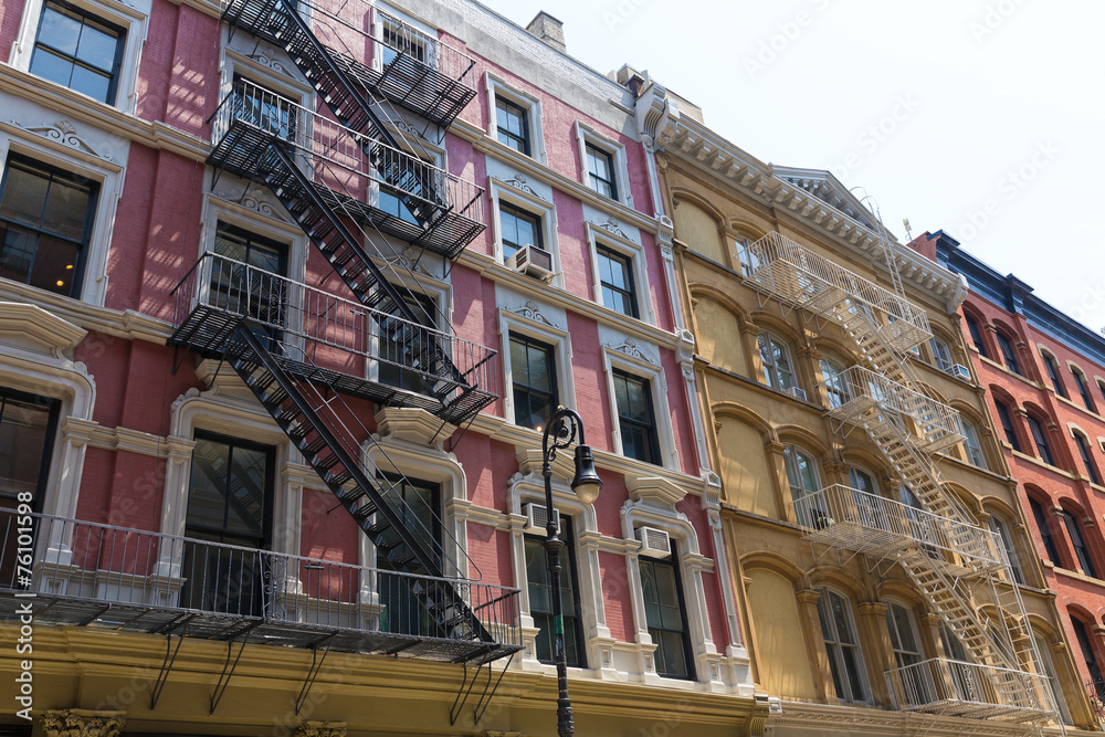 Fototapeta premium Soho building facades in Manhattan New York City