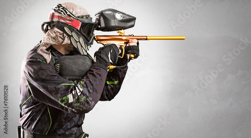 Paintball player