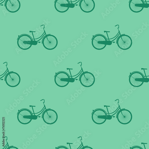 Bicycle seamless pattern. Vector illustration