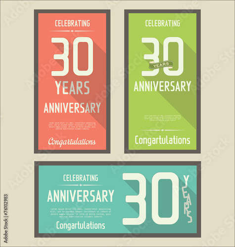 Anniversary laurel wreath design, 30 years