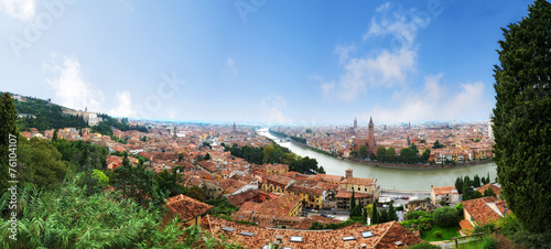 Panorama of Verona in Italy