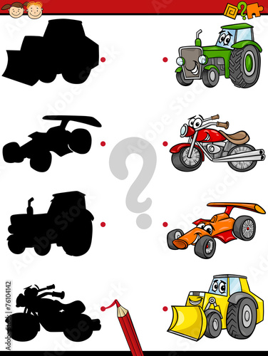 education shadows game cartoon