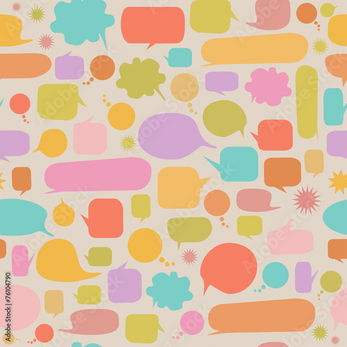 Speech bubbles seamless pattern