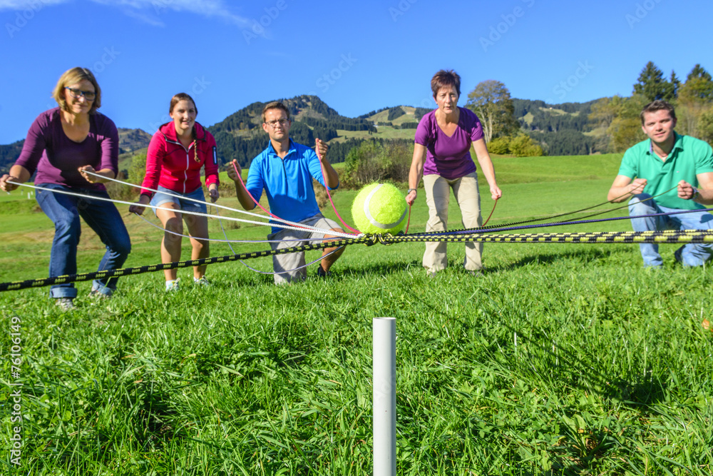 Obraz premium Koordination im Team