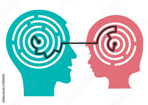 Labyrinth in the head of child