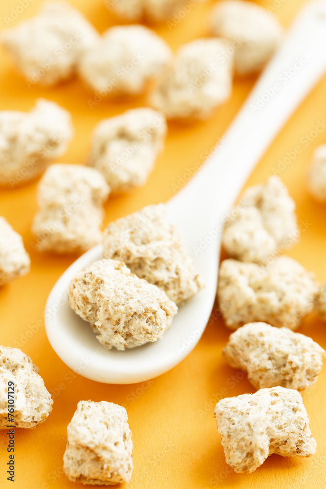Bran in spoon Bran in spoon