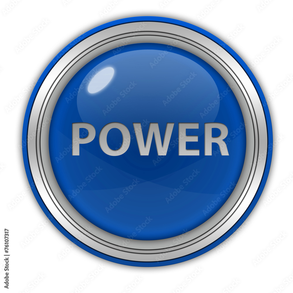 power circular icon on white background power circular icon on white background