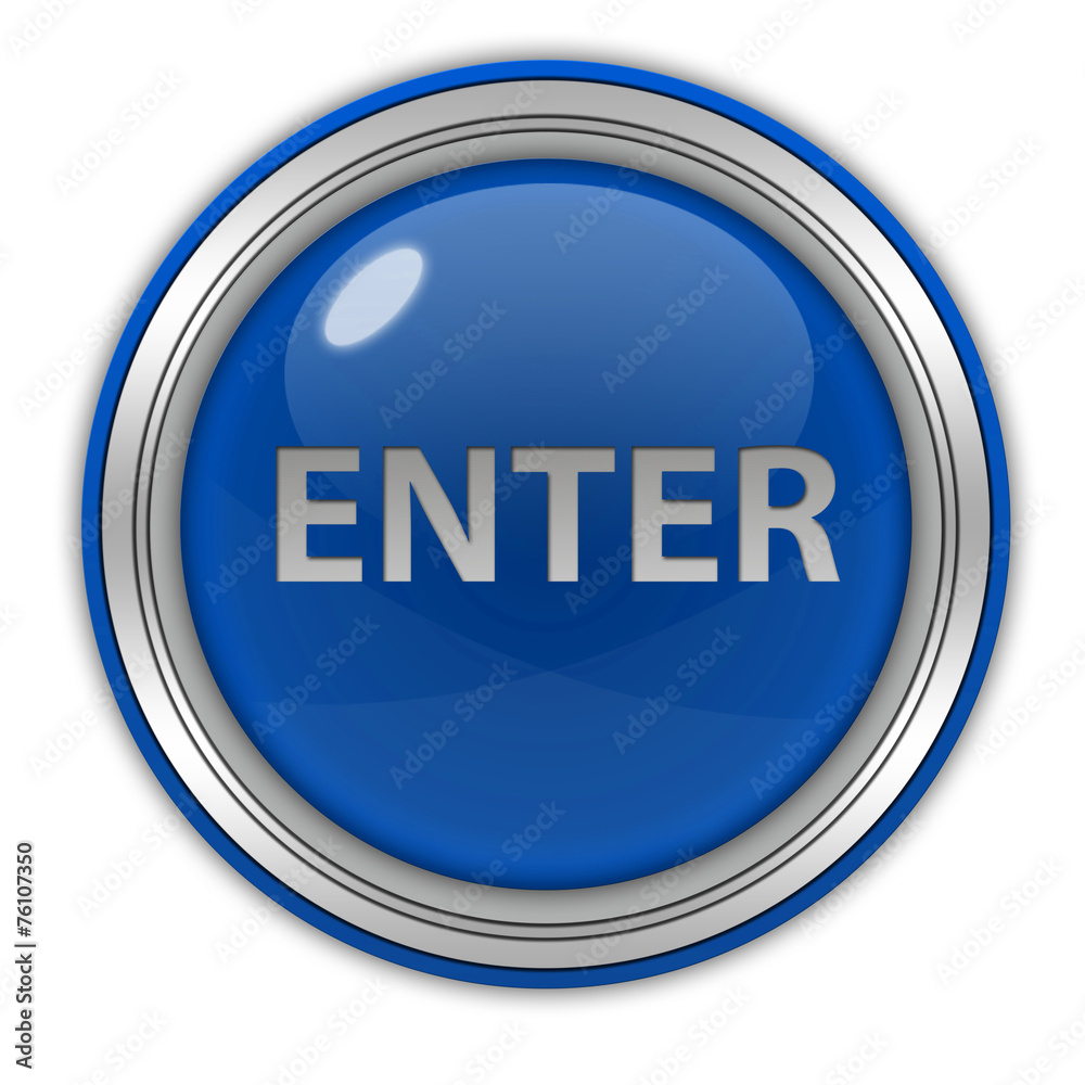 enter circular icon on white background enter circular icon on white background