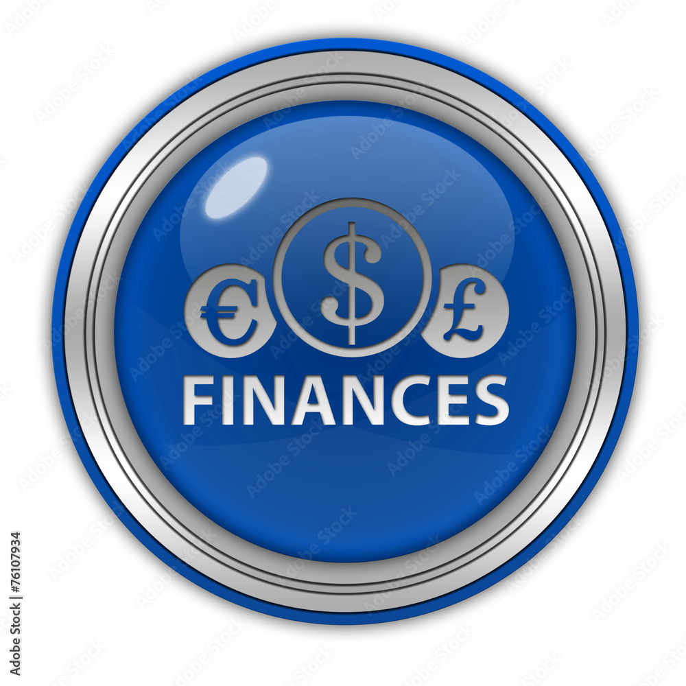 Finance circular icon on white background Finance circular icon on white background